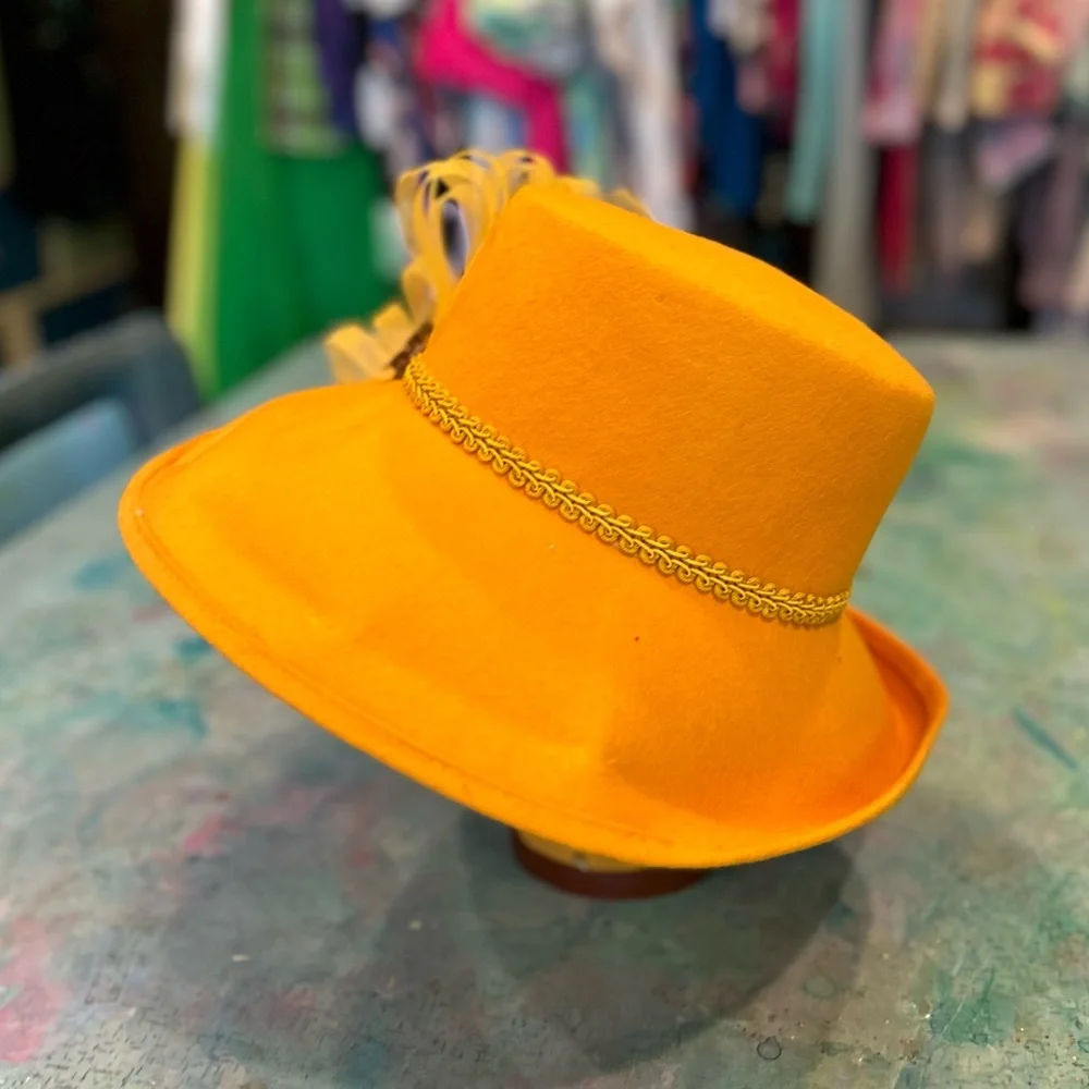 Golden Yellow Fancy Hat